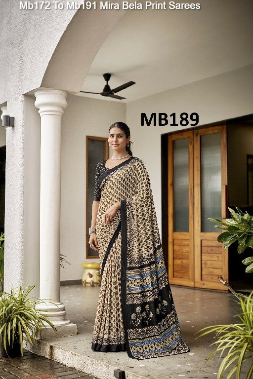 Mb172 To Mb191 Mira Bela Cotton Sarees Wholesale Price
