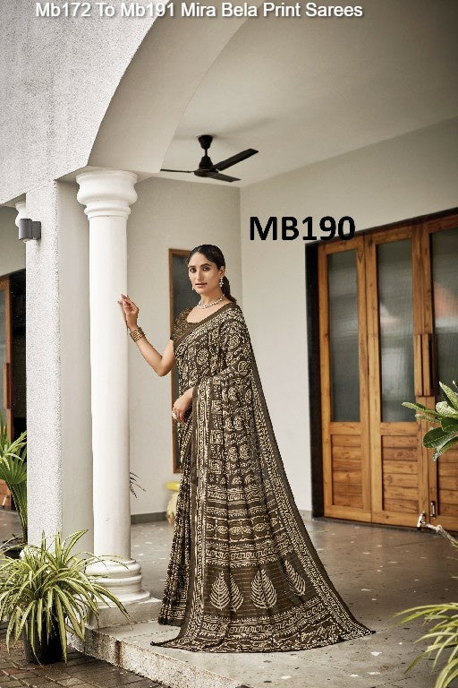 Mb172 To Mb191 Mira Bela Cotton Sarees Wholesale Price