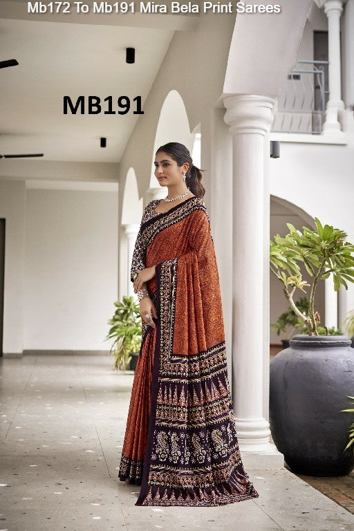 Mb172 To Mb191 Mira Bela Cotton Sarees Wholesale Price