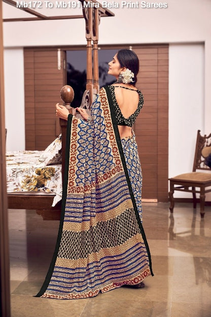 Mb172 To Mb191 Mira Bela Cotton Sarees Wholesale Price