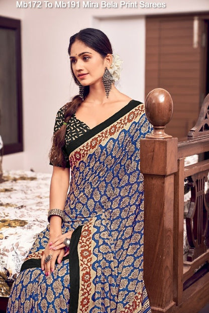 Mb172 To Mb191 Mira Bela Cotton Sarees Wholesale Price