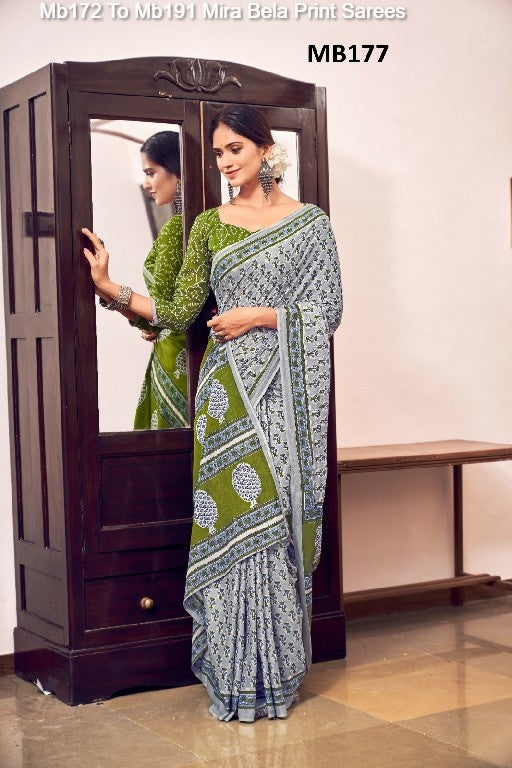 Mb172 To Mb191 Mira Bela Cotton Sarees Wholesale Price