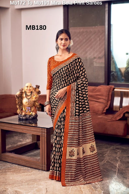 Mb172 To Mb191 Mira Bela Cotton Sarees Wholesale Price