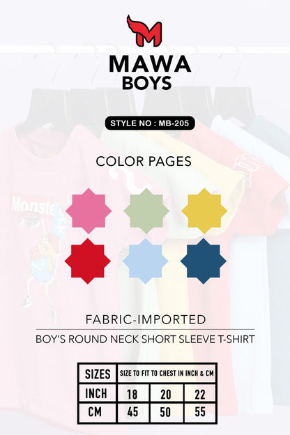 Mb 205 Mawa Imported Boys Tshirt Wholesale Rate