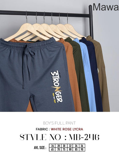 Mb 246 Mawa Lycra Boys Track Pant Supplier