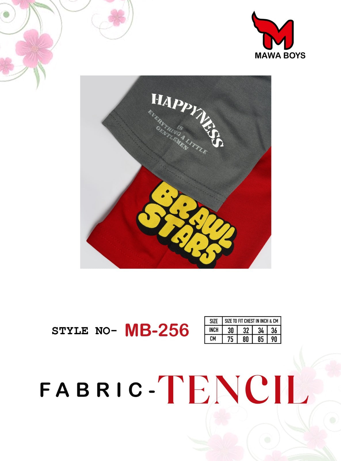 Mb 256 Mawa Tencil Boys Tshirt Exporter