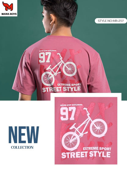 Mb 257 Mawa Cotton Looper Boys Tshirt Manufacturer India