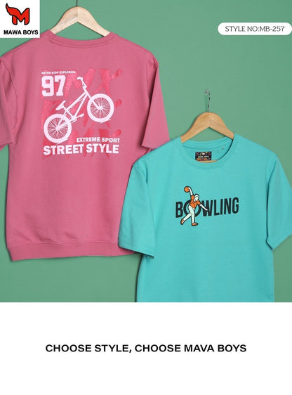 Mb 257 Mawa Cotton Looper Boys Tshirt Manufacturer India