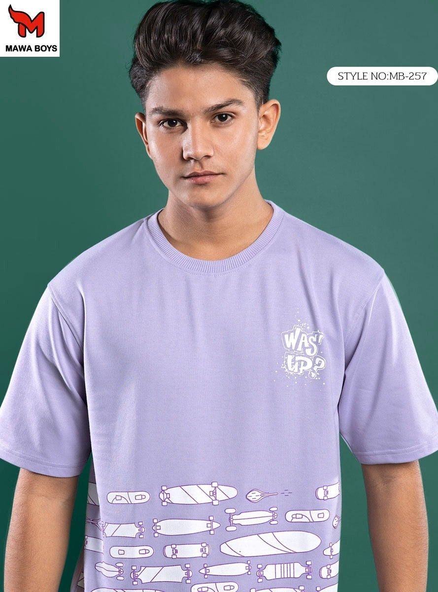 Mb 257 Mawa Cotton Looper Boys Tshirt Manufacturer India