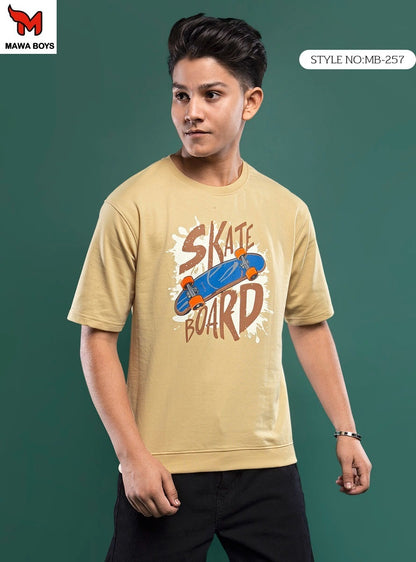 Mb 257 Mawa Cotton Looper Boys Tshirt Manufacturer India