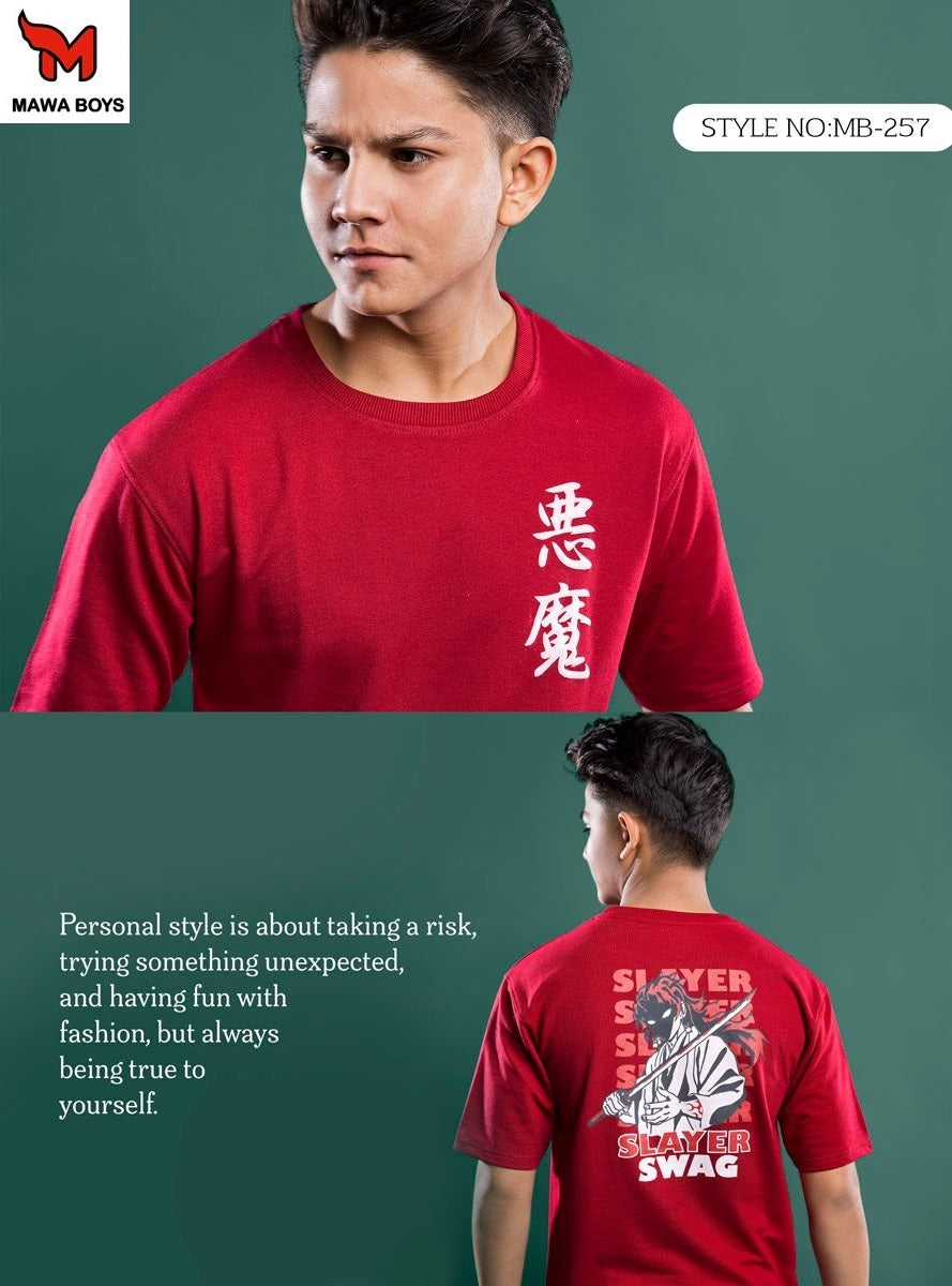 Mb 257 Mawa Cotton Looper Boys Tshirt Manufacturer India