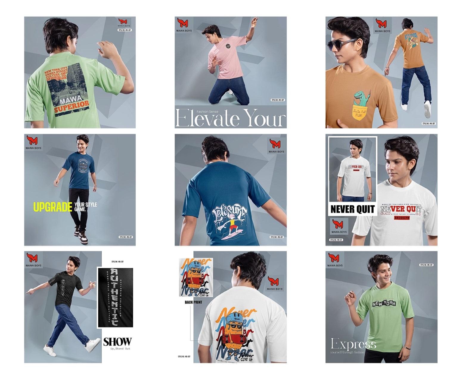 Mb 307 Mawa Imported Boys Tshirt Manufacturer India