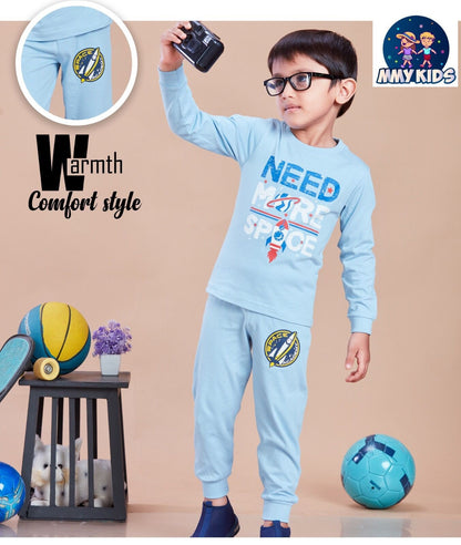 Mc 153 Mmy Kids Cotton Biowashed Boys Co Ord Set Wholesale