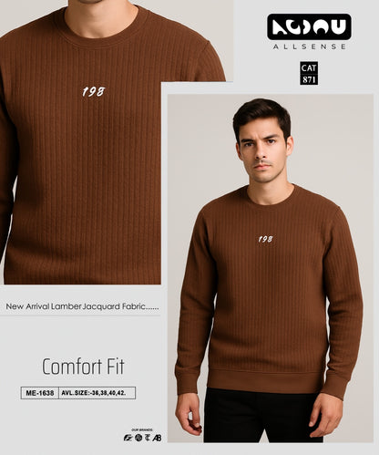 Me 1638 Allsense Jacquard Mens Tshirts Wholesaler Ahmedabad