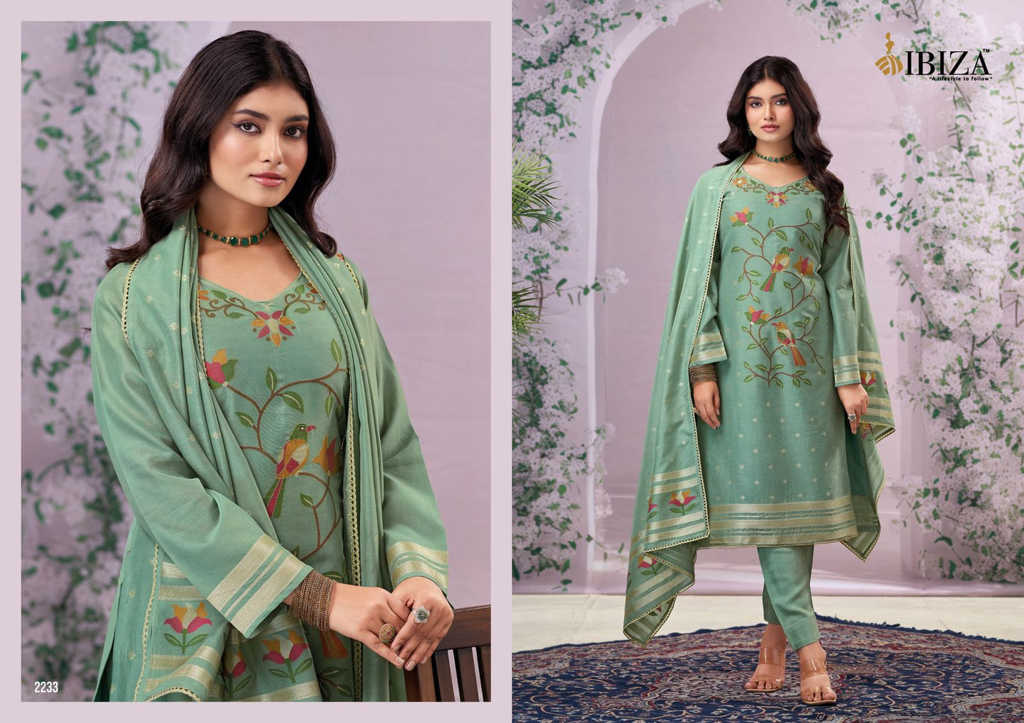 Medora Ibiza Moga Silk Pant Style Suits Manufacturer