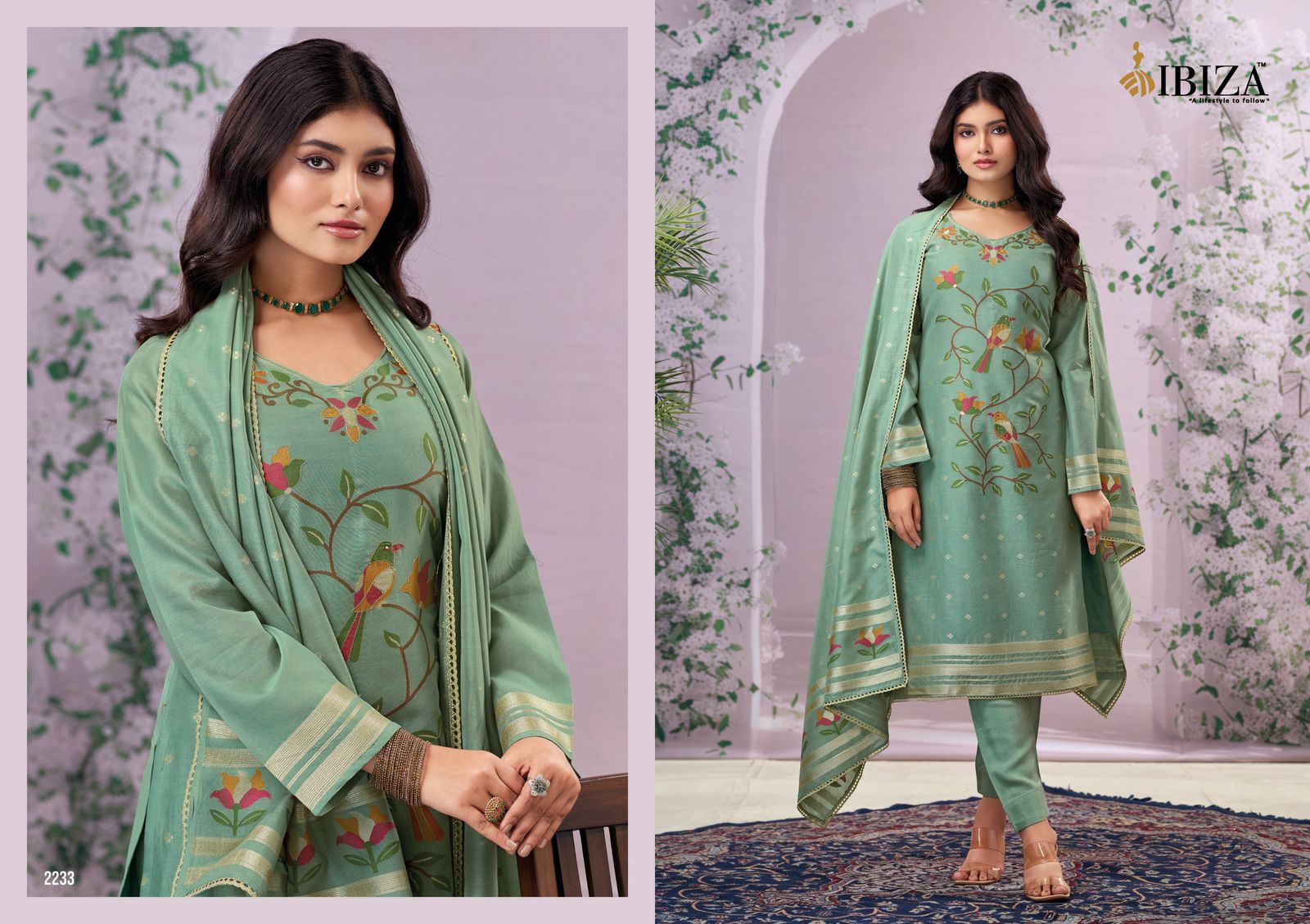 Medora Ibiza Moga Silk Pant Style Suits Manufacturer