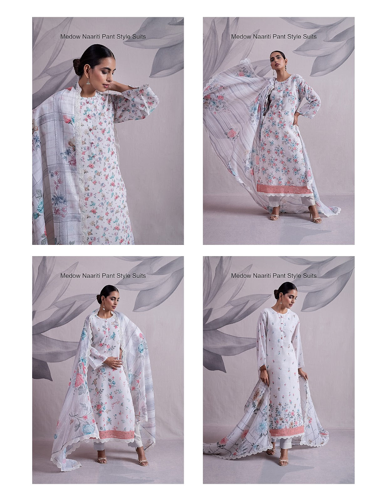 Medow Naariti Linen Pant Style Suits Exporter Ahmedabad