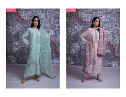 Meeha Naariti Muslin Pant Style Suits Supplier Ahmedabad