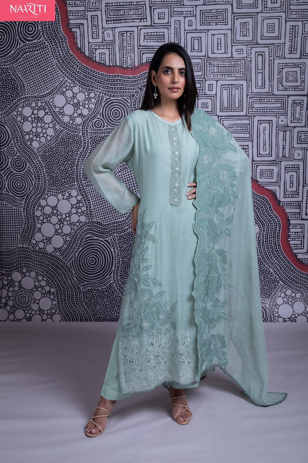 Meeha Naariti Muslin Pant Style Suits Supplier Ahmedabad