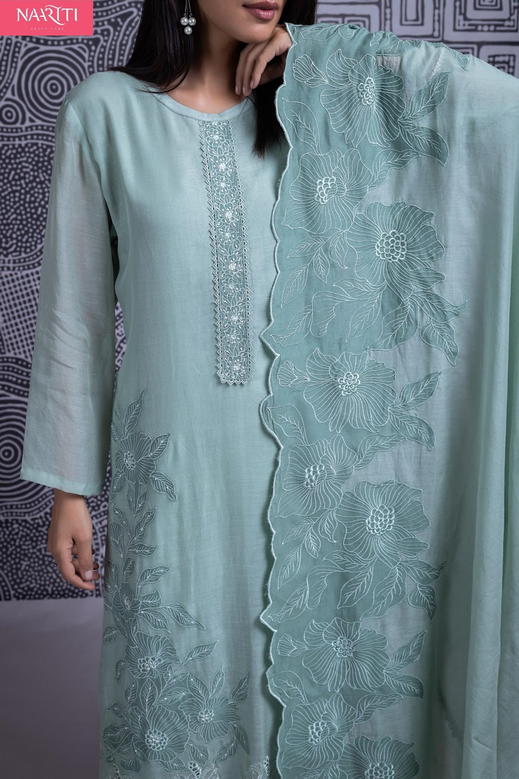 Meeha Naariti Muslin Pant Style Suits Supplier Ahmedabad