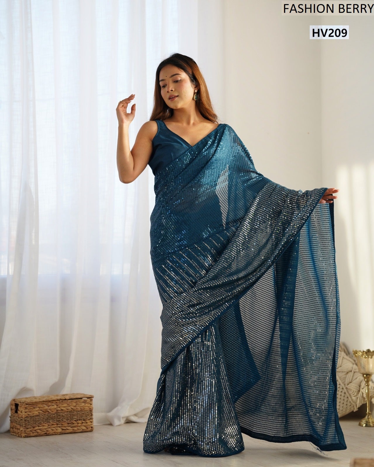 Meena Fashion Berry Georgette Sarees Wholesale Price