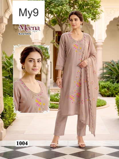 Meena Vol 2 My9 Koral Readymade Pant Style Suits Wholesale
