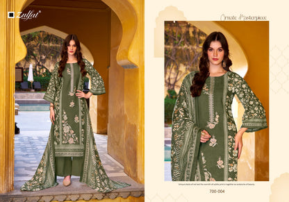 Meenakaari Zulfat Designer Jam Cotton Karachi Salwar Suits Manufacturer Ahmedabad