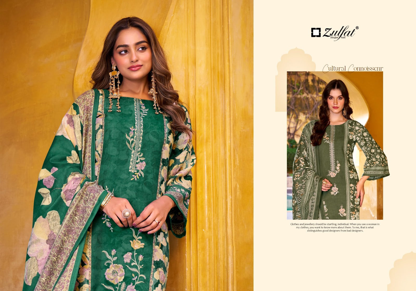 Meenakaari Zulfat Designer Jam Cotton Karachi Salwar Suits Manufacturer Ahmedabad