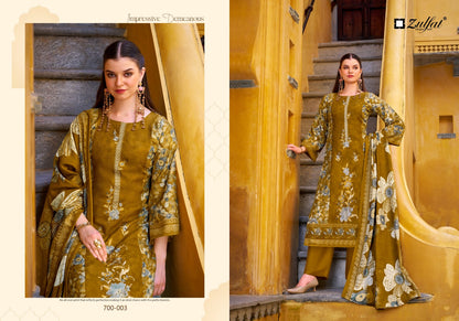Meenakaari Zulfat Designer Jam Cotton Karachi Salwar Suits Manufacturer Ahmedabad