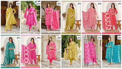 Meenakshi 2506 Jnx Capsule Print Readymade Anarkali Suits Wholesale Rate