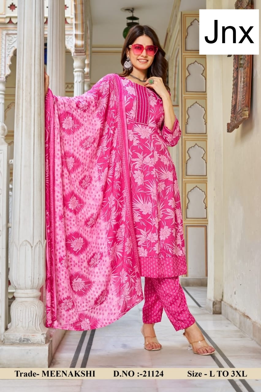 Meenakshi 2506 Jnx Capsule Print Readymade Anarkali Suits Wholesale Rate