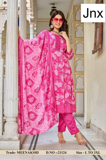 Meenakshi 2506 Jnx Capsule Print Readymade Anarkali Suits Wholesale Rate