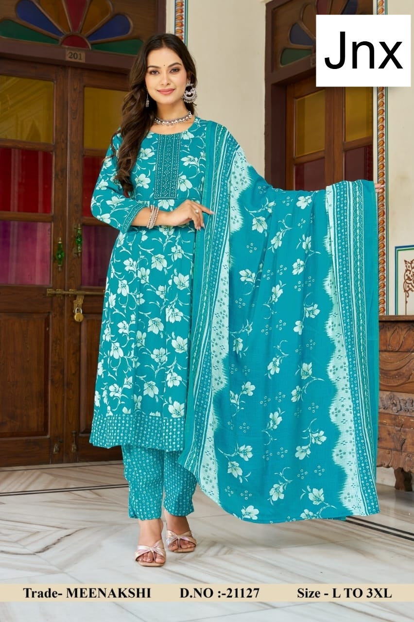 Meenakshi 2506 Jnx Capsule Print Readymade Anarkali Suits Wholesale Rate