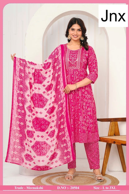 Meenakshi 2506 Jnx Capsule Print Readymade Anarkali Suits Wholesale Rate