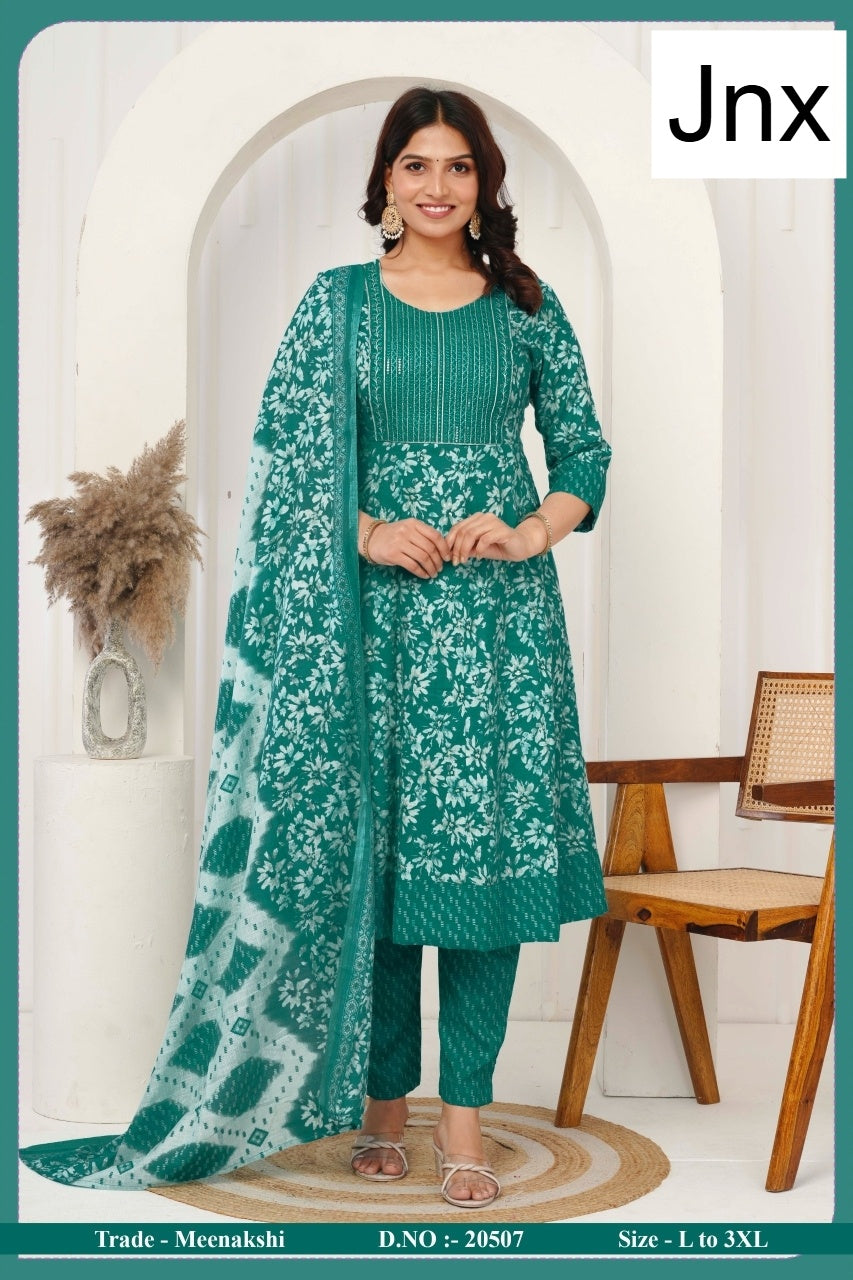 Meenakshi 2506 Jnx Capsule Print Readymade Anarkali Suits Wholesale Rate