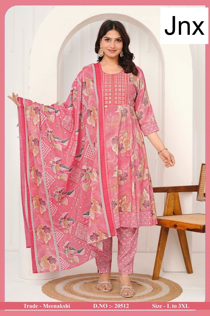 Meenakshi 2506 Jnx Capsule Print Readymade Anarkali Suits Wholesale Rate