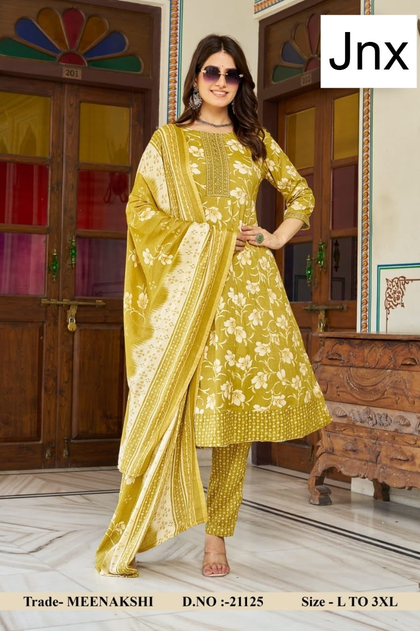Meenakshi 2506 Jnx Capsule Print Readymade Anarkali Suits Wholesale Rate