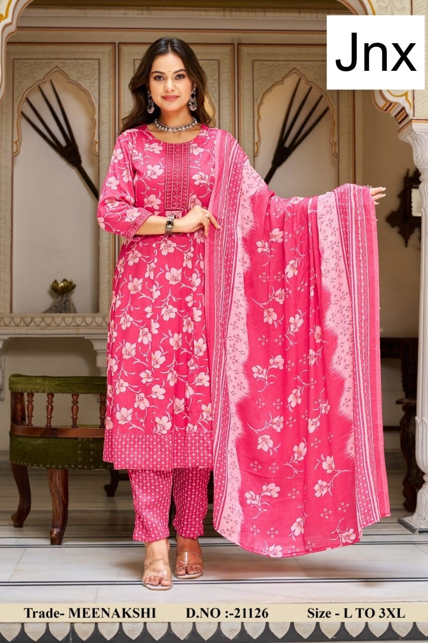 Meenakshi 2506 Jnx Capsule Print Readymade Anarkali Suits Wholesale Rate