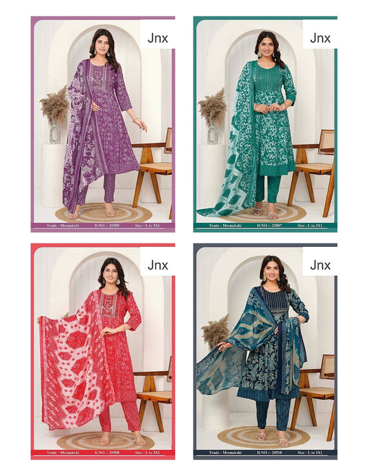 Meenakshi Jnx Capsule Readymade Anarkali Suits Exporter