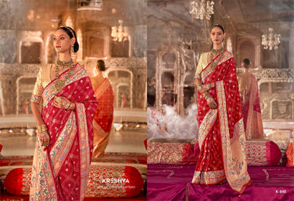 Meera 839-844 Kreshva Pv Silk Sarees Manufacturer India
