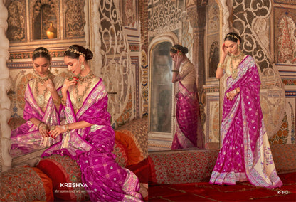Meera 839-844 Kreshva Pv Silk Sarees Manufacturer India
