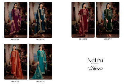 Meera Netra Woven Silk Pant Style Suits Manufacturer