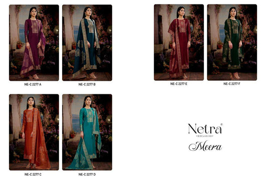 Meera Netra Woven Silk Pant Style Suits Manufacturer