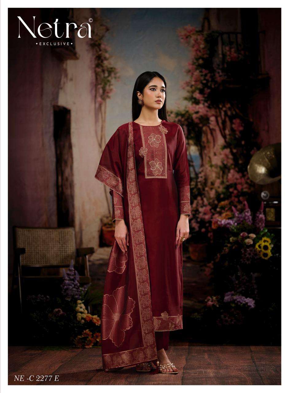 Meera Netra Woven Silk Pant Style Suits Manufacturer