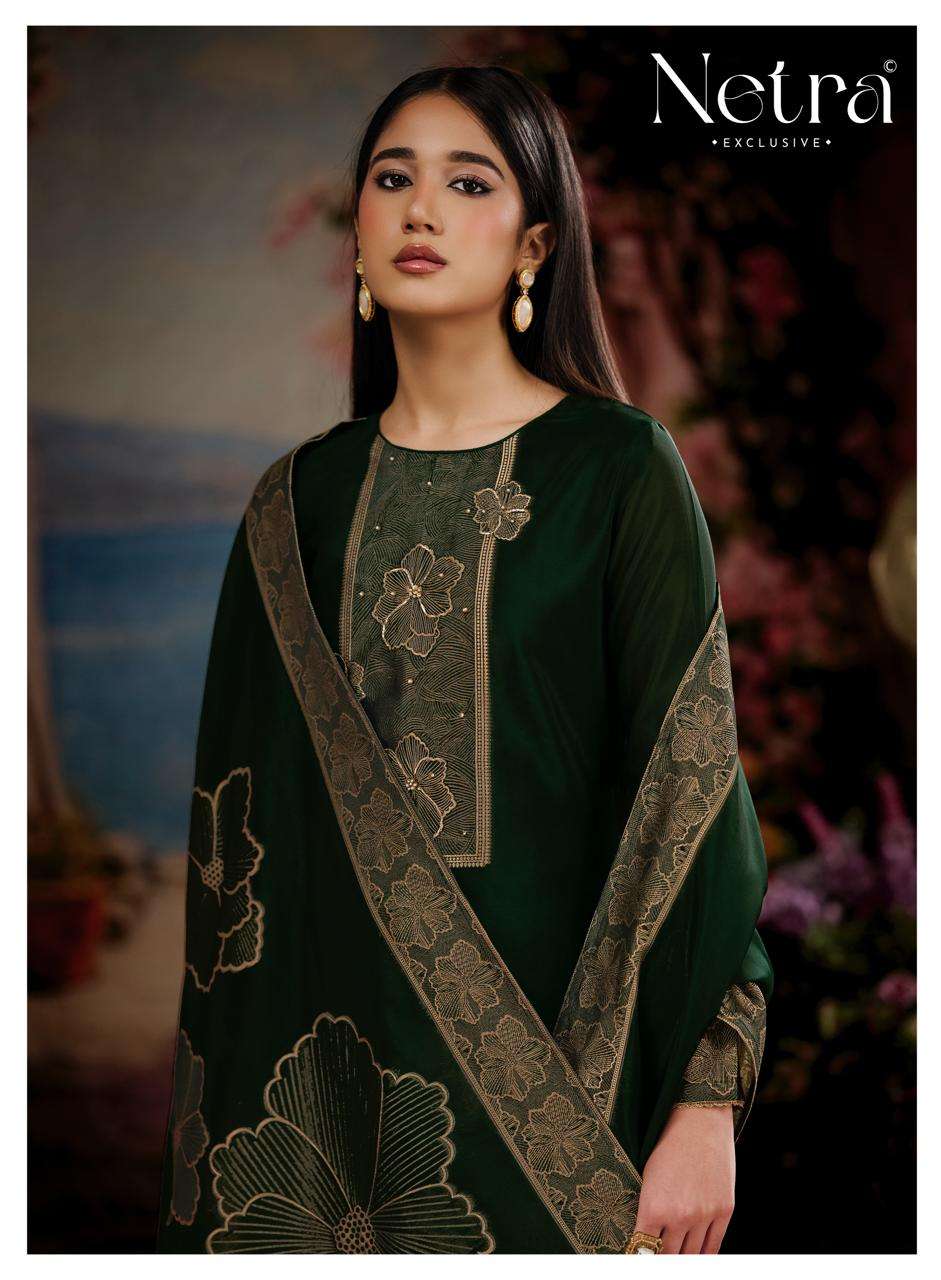 Meera Netra Woven Silk Pant Style Suits Manufacturer