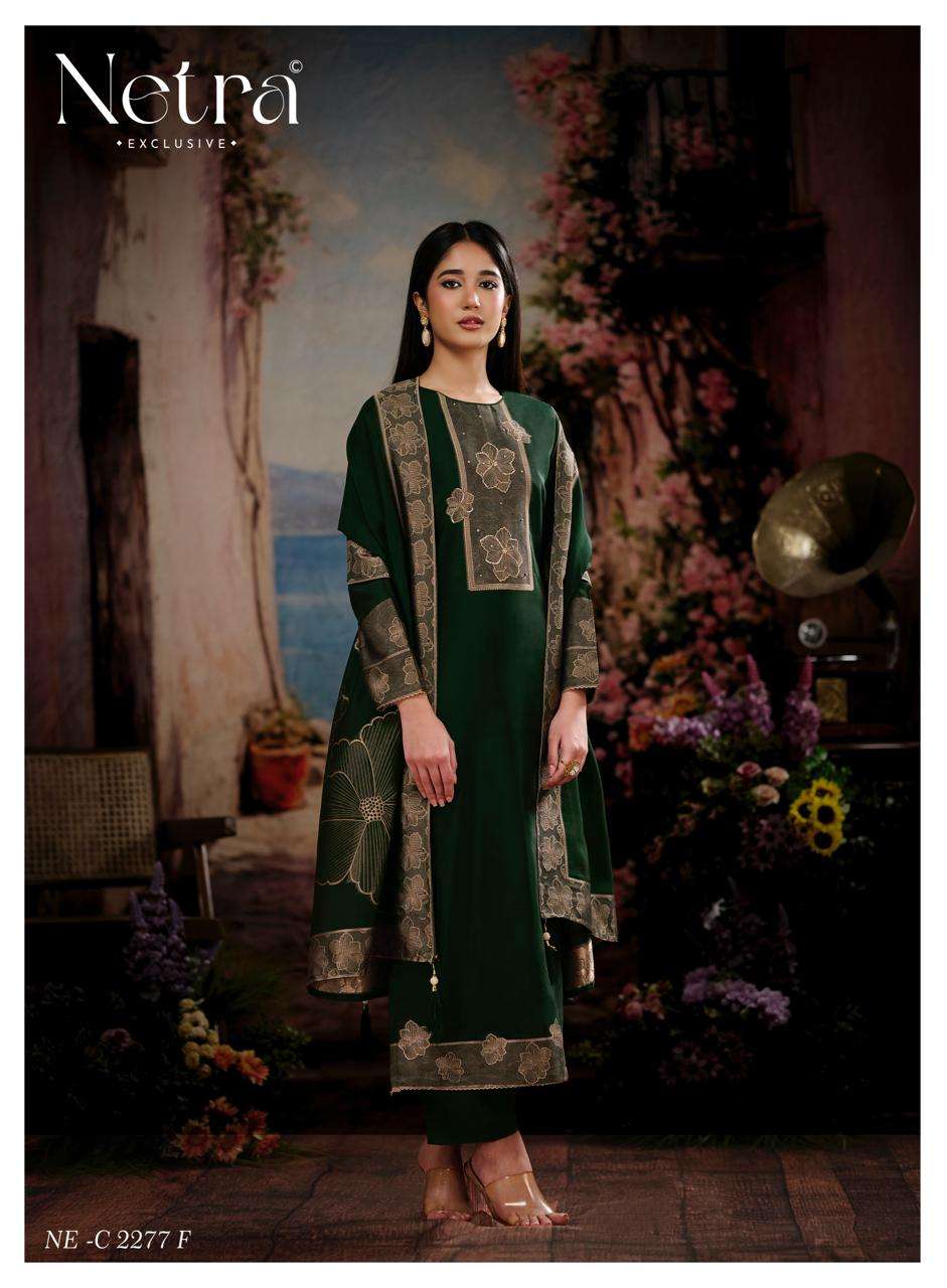 Meera Netra Woven Silk Pant Style Suits Manufacturer