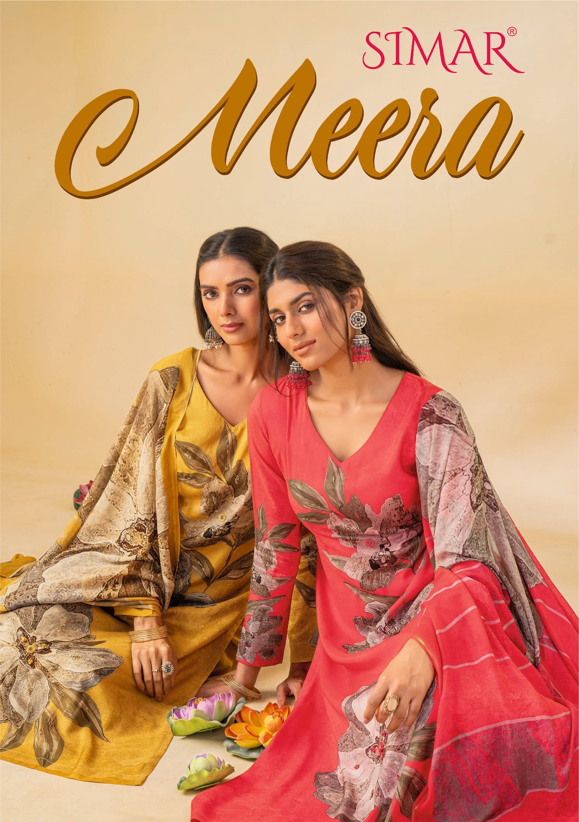 Meera Simar Viscose Muslin Pant Style Suits Exporter Ahmedabad