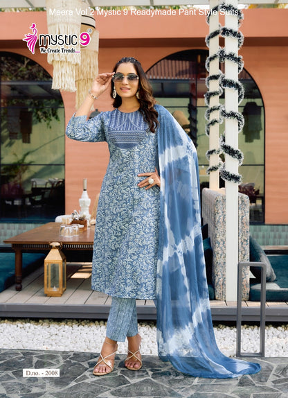 Meera Vol 2 Mystic 9 Rayon Capsule Readymade Pant Style Suits Wholesale Price