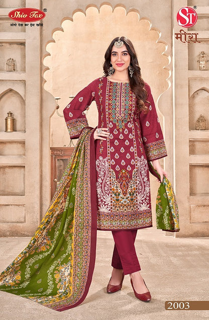 Meera Vol 2 Shiv Tex Cotton Karachi Salwar Suits Manufacturer India