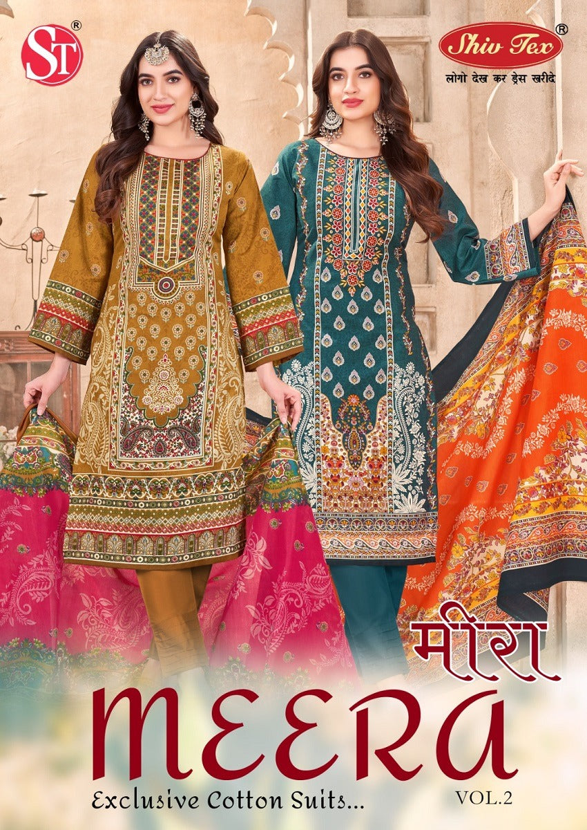 Meera Vol 2 Shiv Tex Cotton Karachi Salwar Suits Manufacturer India